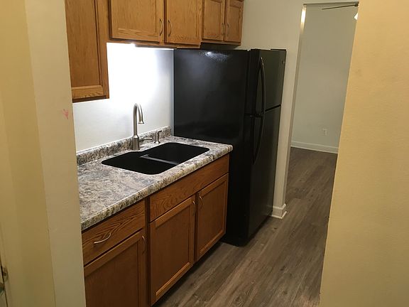 Galley style kitchen with lots of storage
