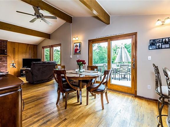 Natural light gleams through the home
