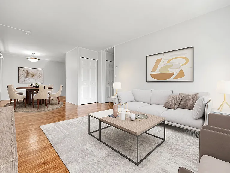 Dining room from corner of living room view with essential furniture ( VS )1