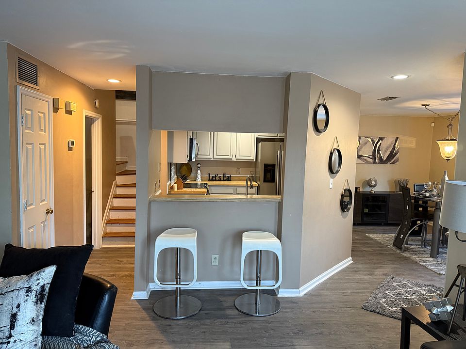 Living room , Dining room, Kitchen, Stairs