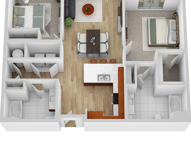 2 Bedroom | 2 Bath | 936 SF 2 Bedroom | 2 Bath | 936 SF