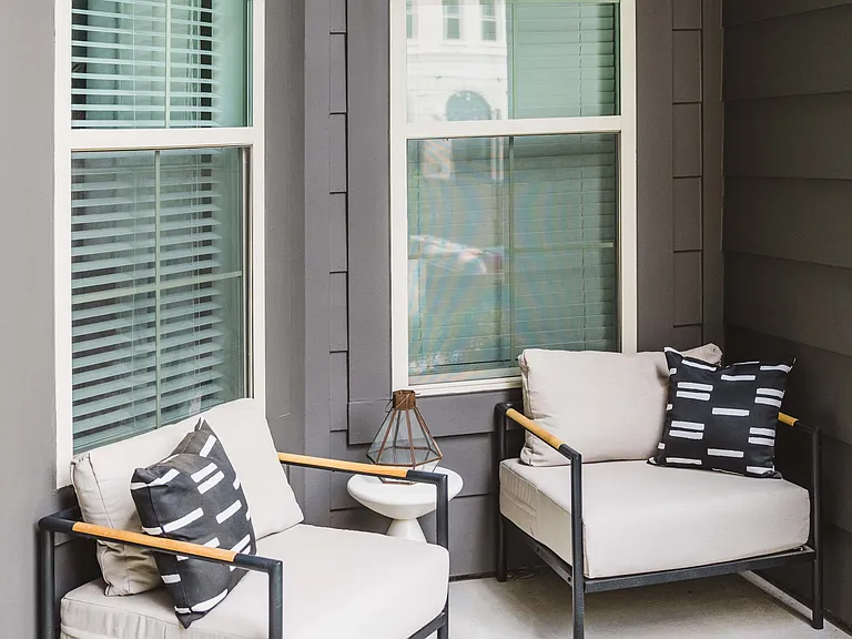 Private balconies and patios
