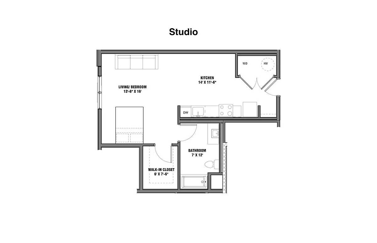 Floor plan Studio