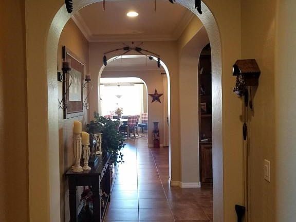 Dramatic rounded entry way