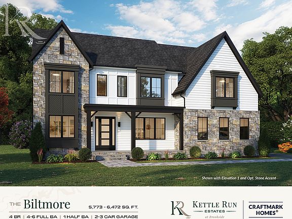 The Biltmore Floor Plan, 4 BR, 3 BA, 3-Car Garage, Single Family Homes by Craftmark Homes