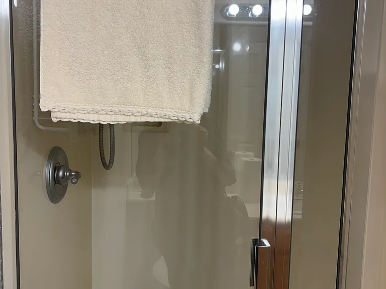 Shower in private bathroom