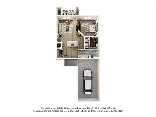 Floor plan A1.1 w/ Garage