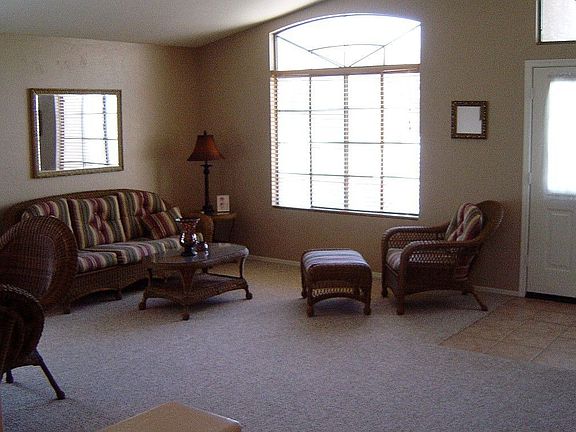 Living room and dining room