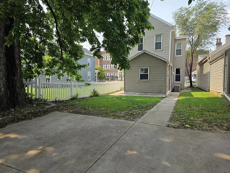 Back view from designated off street parking