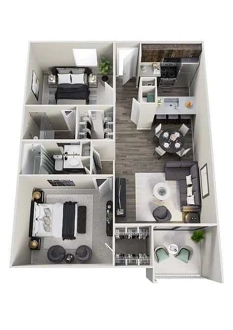 Floor plan 2X2