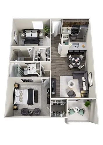 Floor plan 2X2
