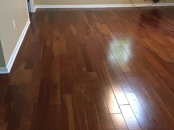 hardwood finished basment