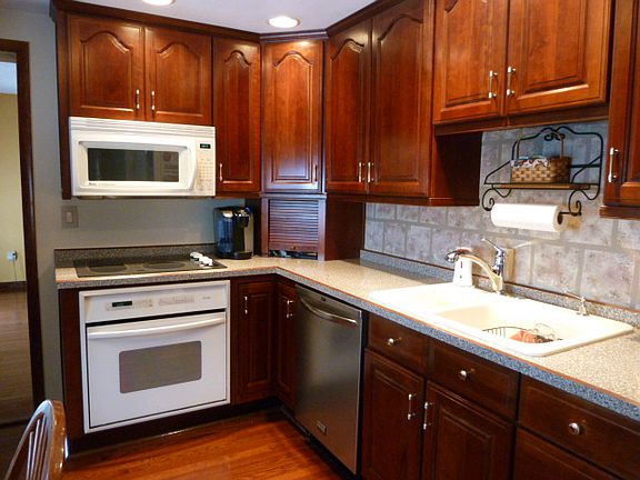Newer cherry cabinets