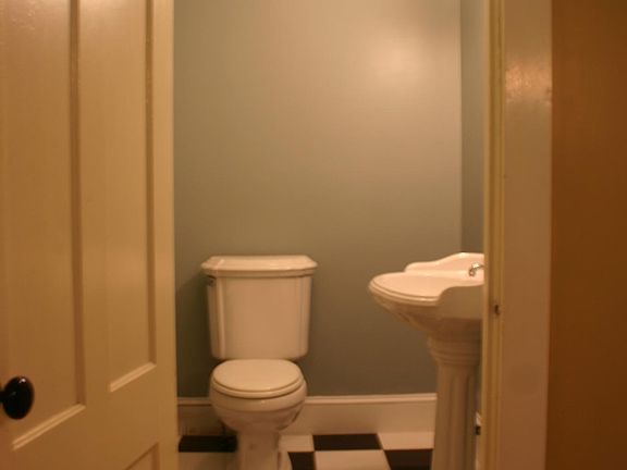 Half bath downstairs.