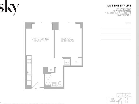 2nd image of 605 W 42nd St Penthouse 1V