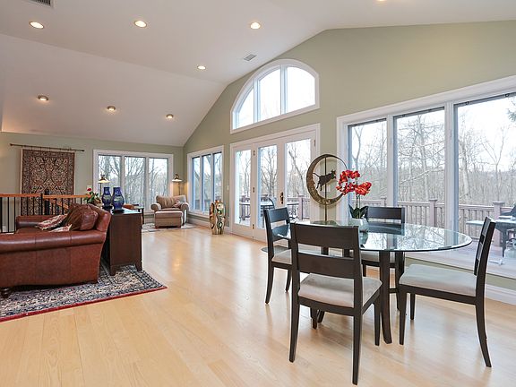 View of Great Room w/Doors to Deck - Dining Area