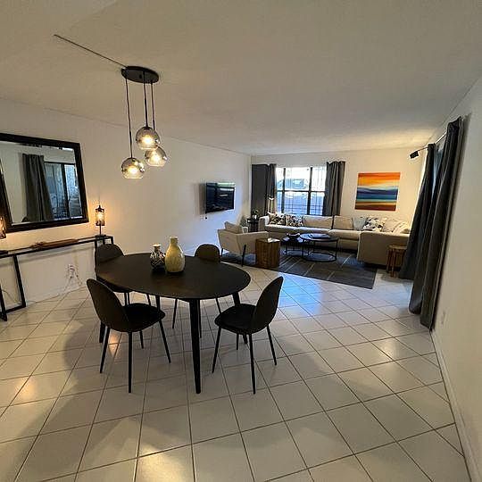 Dining right off of the kitchen and living area