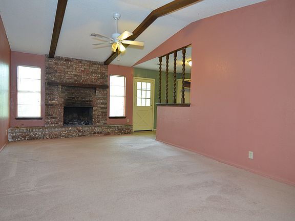 Wood beams in living