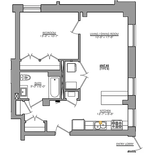Floor plan One Bedroom