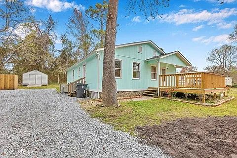 front left side house