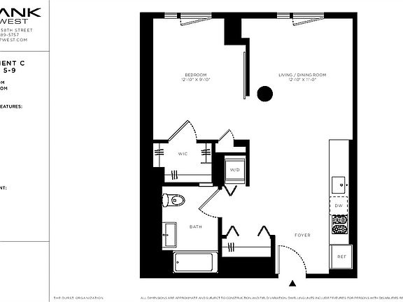 2nd image of 600 W 58th St APT 8C