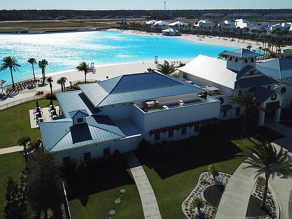 The clubhouse also features a gym and restaurant.