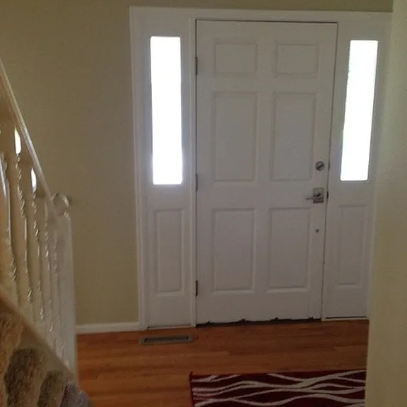 Front entry with coat closet