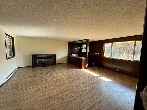 Living room south and east view