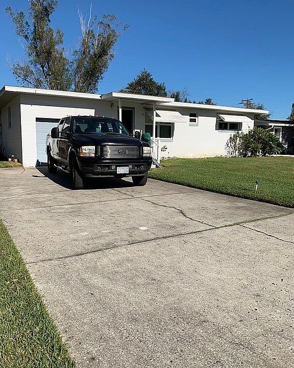 front huge parking area