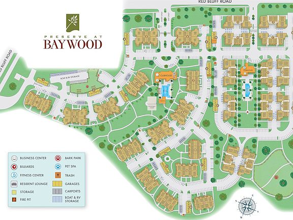 Preserve at Baywood community map