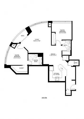Floor plan 2X2 D6