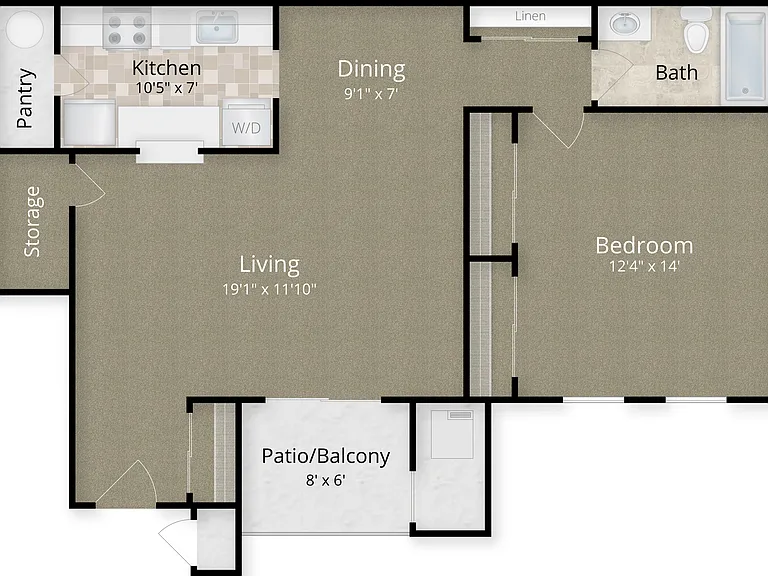 Sequoia - 1 Bedroom/1 Bath Sequoia - 1 Bedroom/1 Bath