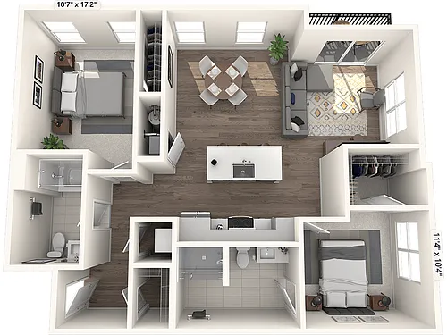 Floor plan 2C