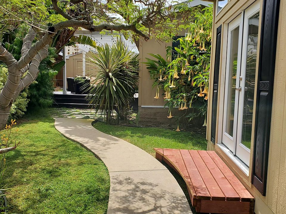 Private walk past office to House