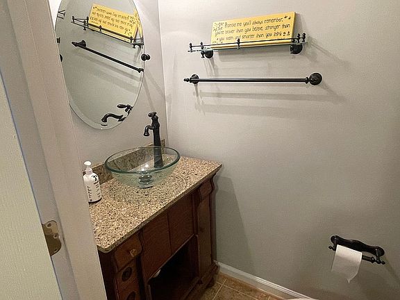 main floor powder room