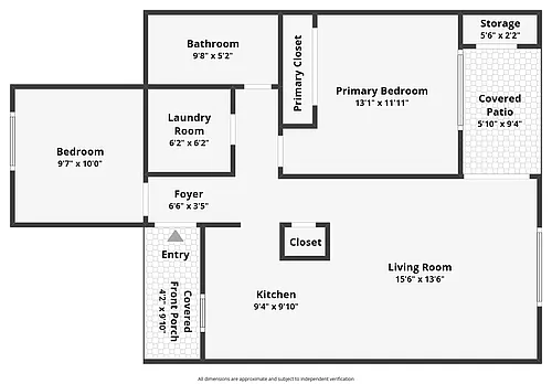 Floor plan Two Bedroom