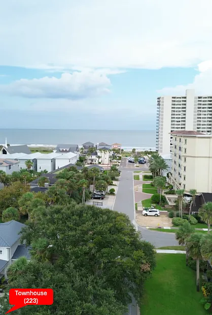 The TownHouse is 250 yards from the beach