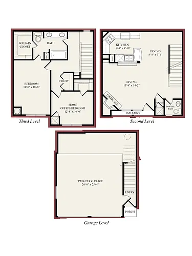 Floor plan A15-Brownstone