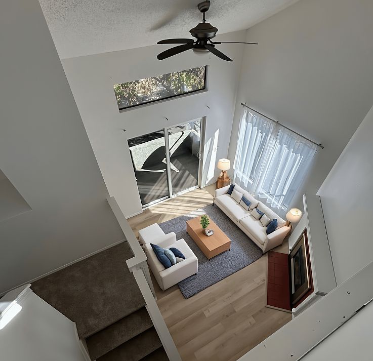 Living room from upstairs
