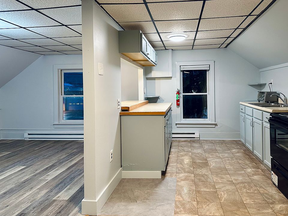 kitchen and living space
