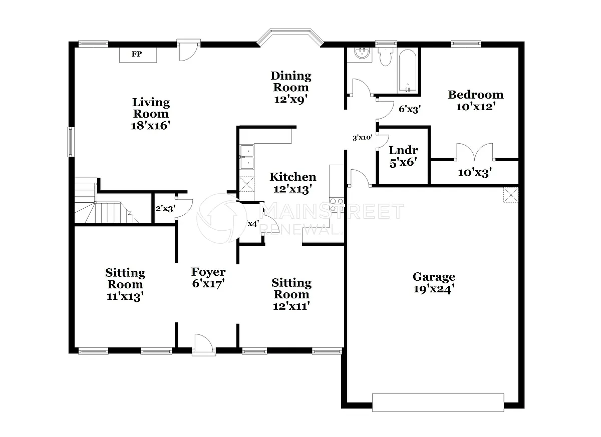 Floor Plan - 10620 Candlestick Ct