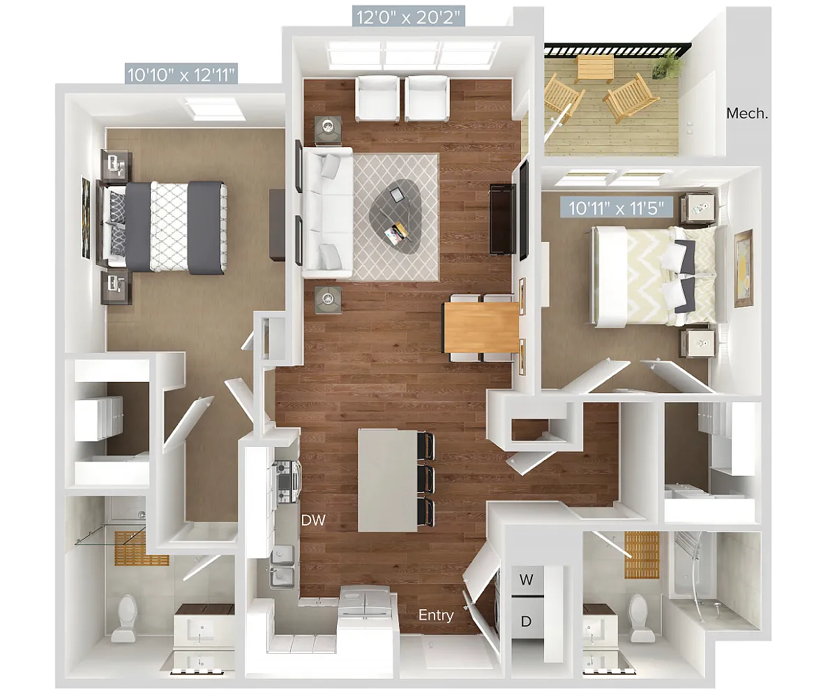 Floor plan B4-504-509