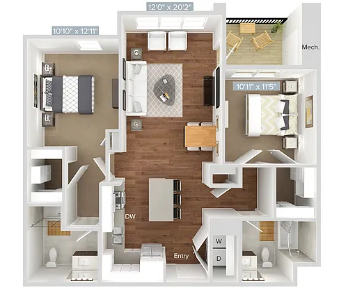 Floor plan B4-504-509