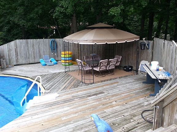 deck and pool
