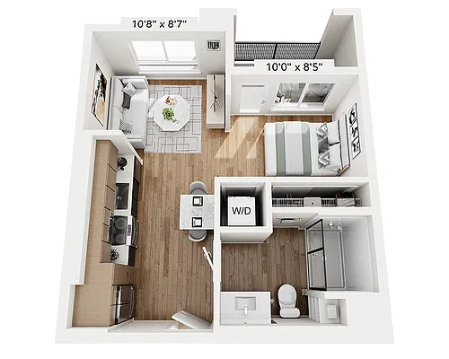 Floor plan Studio (E1)