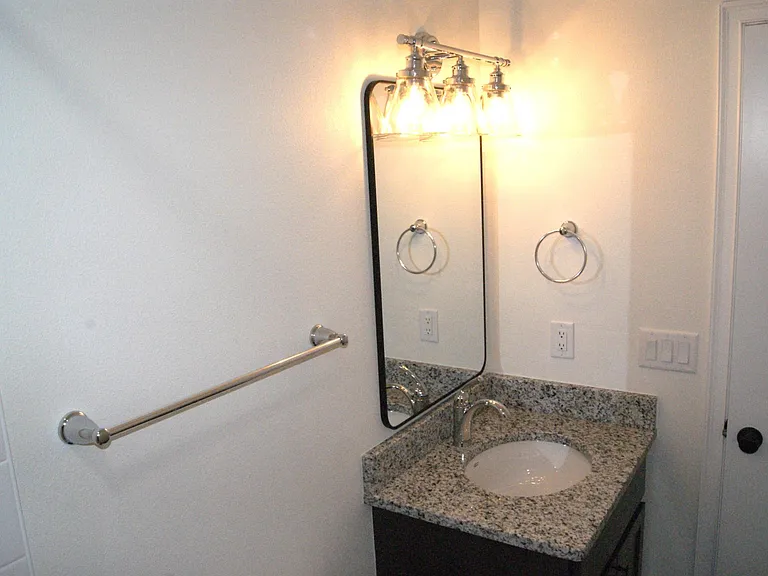 Vanity in guest bathroom