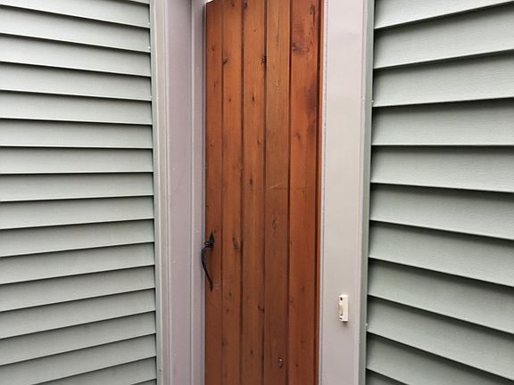 Private, gated, front yard.