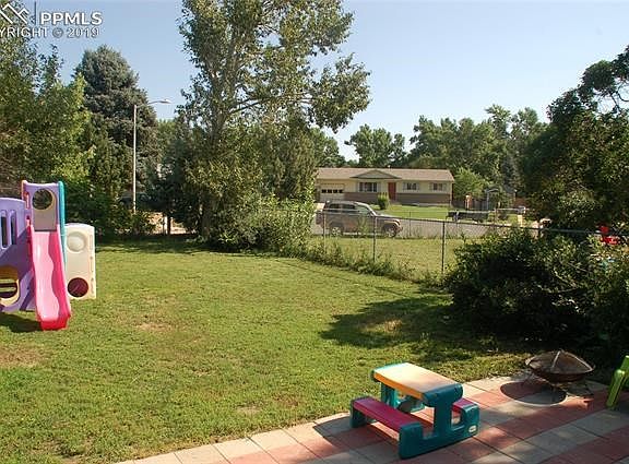 Back yard with patio