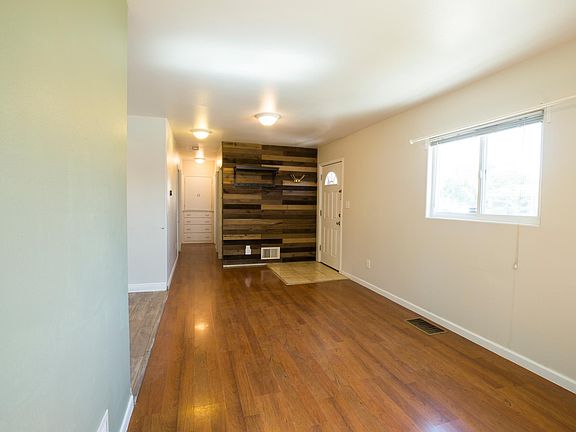 View of entry way from living room.