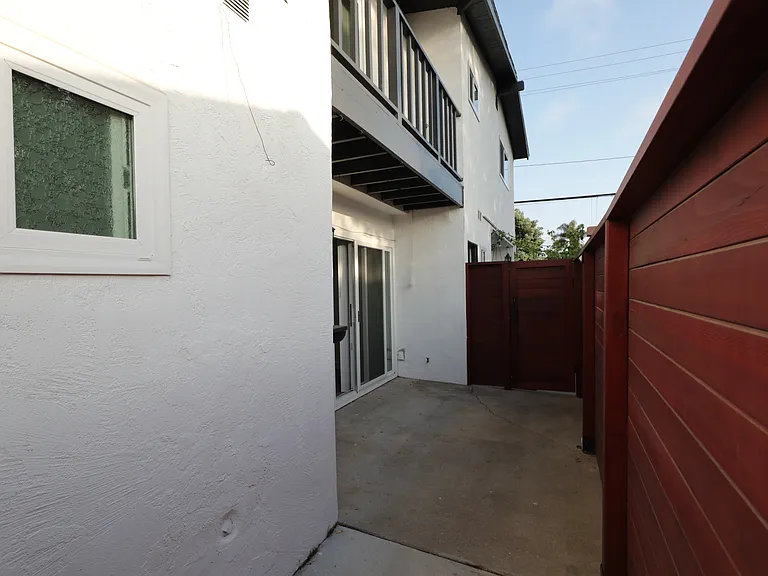 private patio entrance
